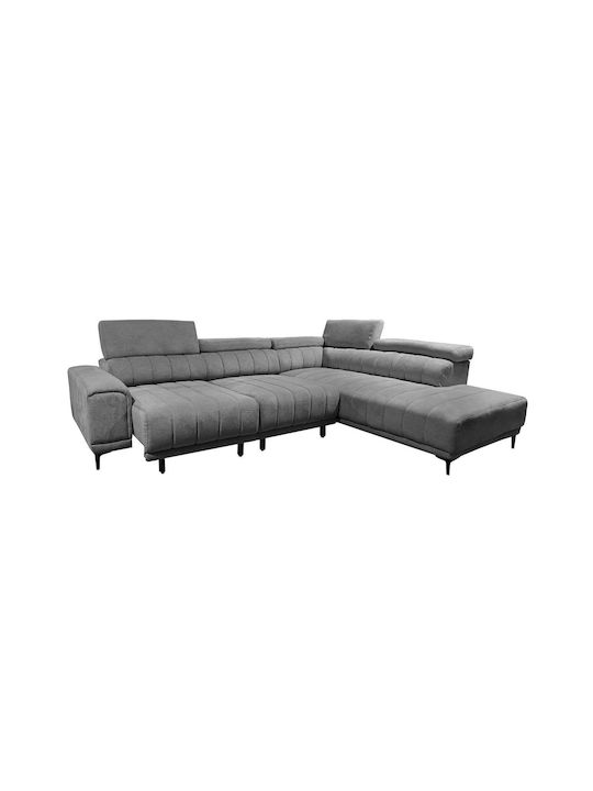 Massimo Corner Couch with Left Corner Gray 289x...