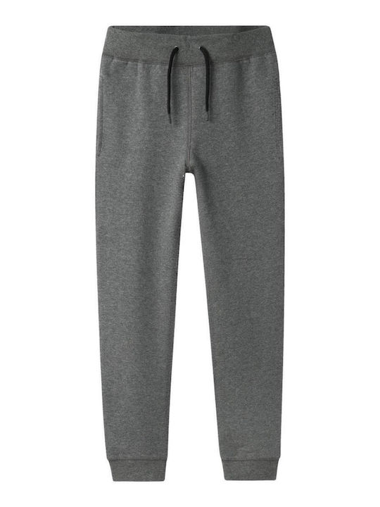 Name It Παιδικό Παντελόνι Φόρμας Dark Grey Melange