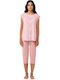 Vamp Winter Damen Pyjama-Set Rosa