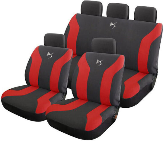 Takeposition Set Autositzbezüge 9Stück Polyester Schwarz
