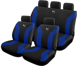 Takeposition Car Seat Covers Set 9 Pieces Polyester Black