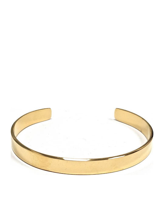 Isay Collection Damen Armband Handschellen aus Stahl Vergoldet