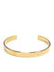 Isay Collection Damen Armband Handschellen aus Stahl Vergoldet