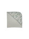 Little Space Baby Hooded Towel with Hood White 80x80cm