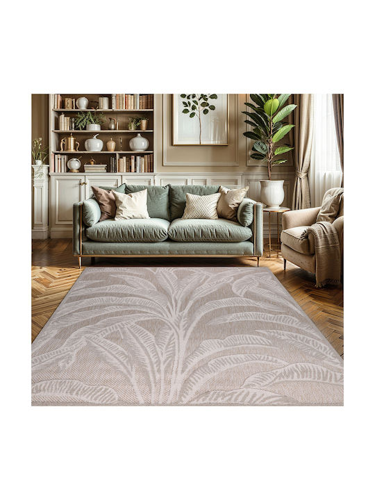 Beauty Home Sahara Art 9973 Set Modern Covoare pentru dormitor Din paie Bej 9973-ΣΕΤ 3buc