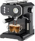 Raf Retro Style Μηχανή Espresso 850W Πίεσης 15bar Μαύρη