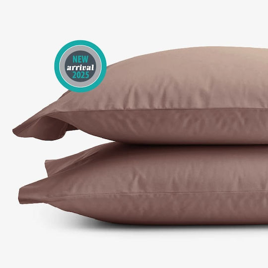 Isadore Lorraine Pillowcase Set Brown/taupe 50x70cm.