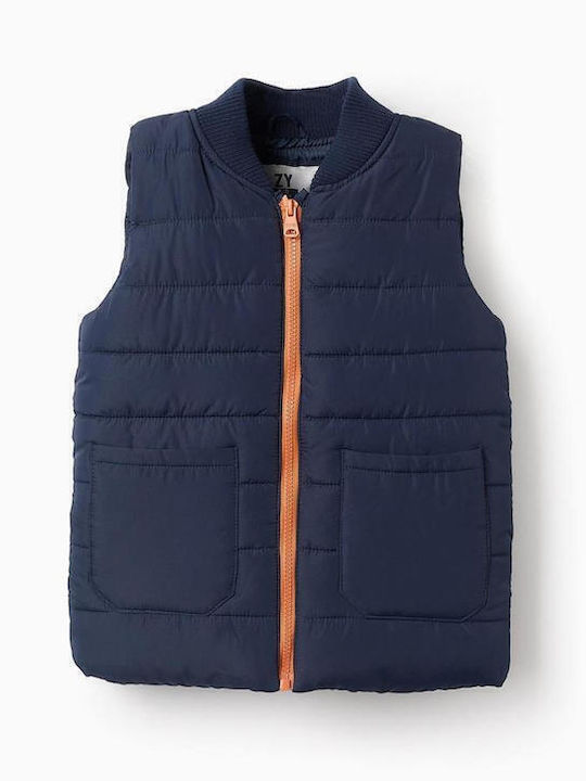 Kids' Casual Jacket Sleeveless Blue