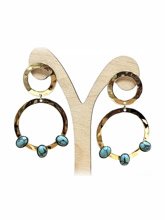Isay Collection Σκουλαρίκια Κρεμαστά από Ατσάλι