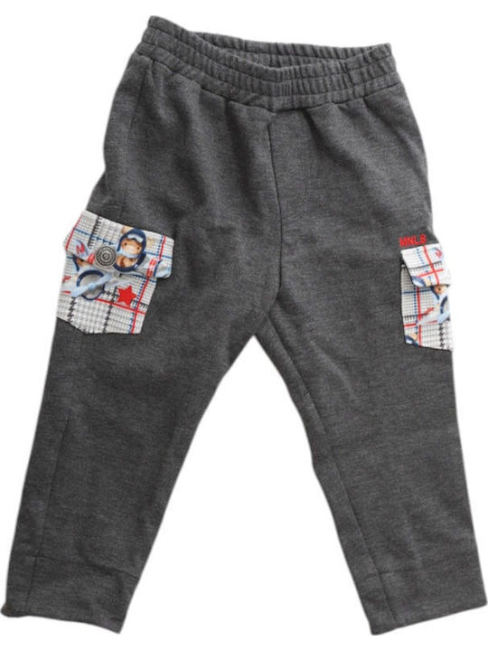 Παιδικό Παντελόνι Υφασμάτινο Γκρι