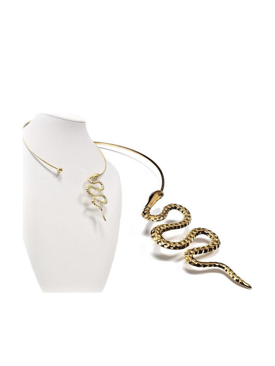 Isay Collection Charm mit Design Schlange aus Vergoldet Stahl