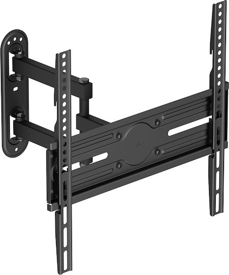 Powertech PT-1388 Βάση Τηλεόρασης Τοίχου με Βραχίονα έως 65" και 35kg Μαύρο
