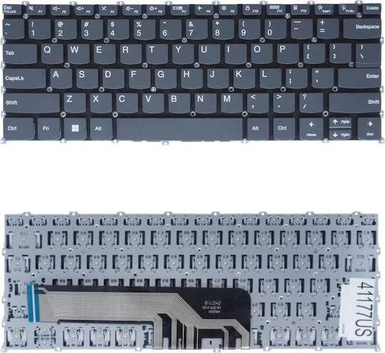 Πληκτρολόγιο Laptop Keyboard Lenovo Yoga 6 13alc7 82ud Yoga 6 13abr8 83b2 5cb1h24602 Pt3sb-us Sn21e711304 V213120bs1-us Sn21g94794 Us No Frame Gray Κωδ.41177us