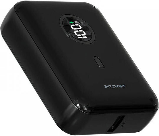 BlitzWolf BW-P21 Power Bank 10000mAh 22.5W с USB-A порт и USB-C порт Черен