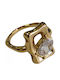 Tatu Moyo Ring made of Steel Gold Plated