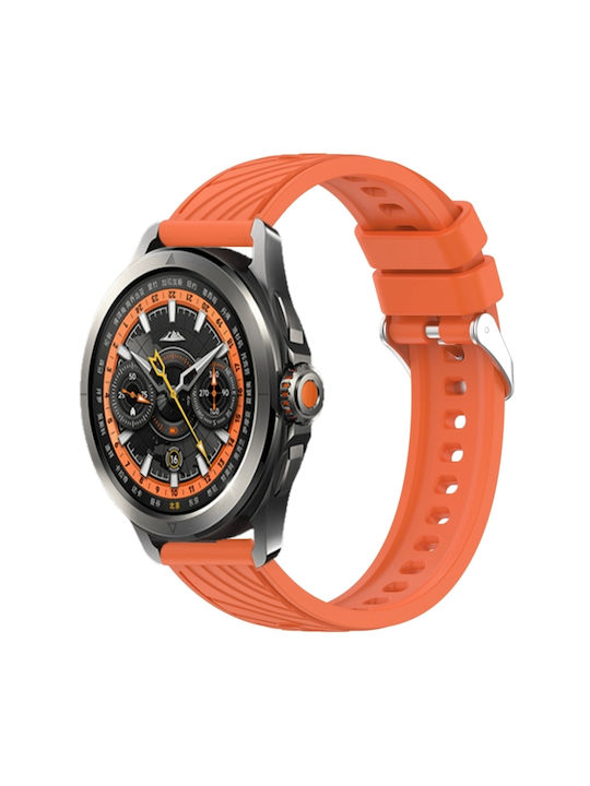Stripe Texture Curea Silicon Portocaliu (Xiaomi Watch S4