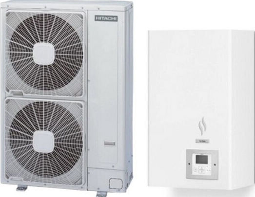 Hitachi Yutaki S Αντλία Θερμότητας 4.3kW Μονοφασική 60°C Split