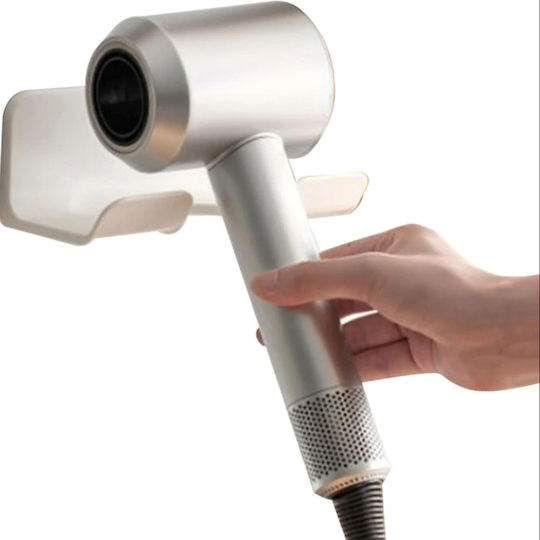 Hair Dryer Holder Zola Plastic 14.5x5.5x10 Cm White