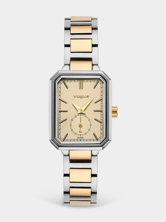 Vogue Women's Watch 20.5mm Battery with Gold Stainless Steel Strap