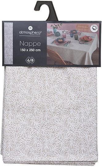GreenTech Τραπεζομάντηλο Beige 250x150εκ.