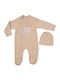 Kamtex Baby Babystrampler Langärmliges Brown