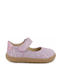 Kids Leather Ballerinas Purple