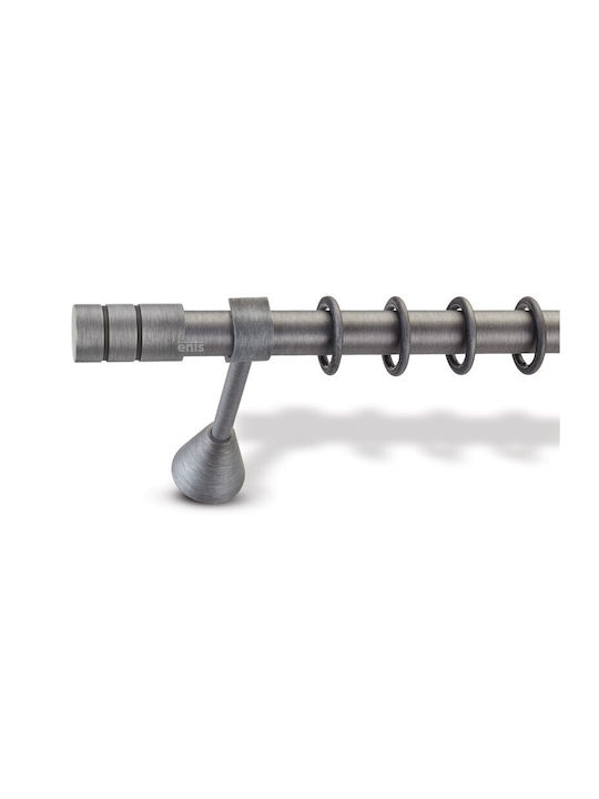 Enis by Domus Metallisch Vorhangstange Ριγωτό Doppel mit Schiene Φ25mm 160cm Ice cream