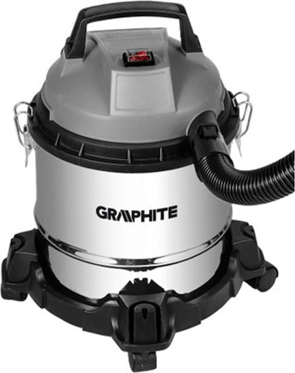 Graphite Staubsauger Flüssigkeiten / Feststoffe 800W mit Edelstahl Behälter 12Es