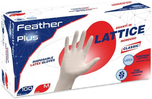 Latex Гащеризони Латекс На прах в Бял цвят 100бр