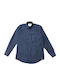 Langärmlig Flanell Hemd Blau