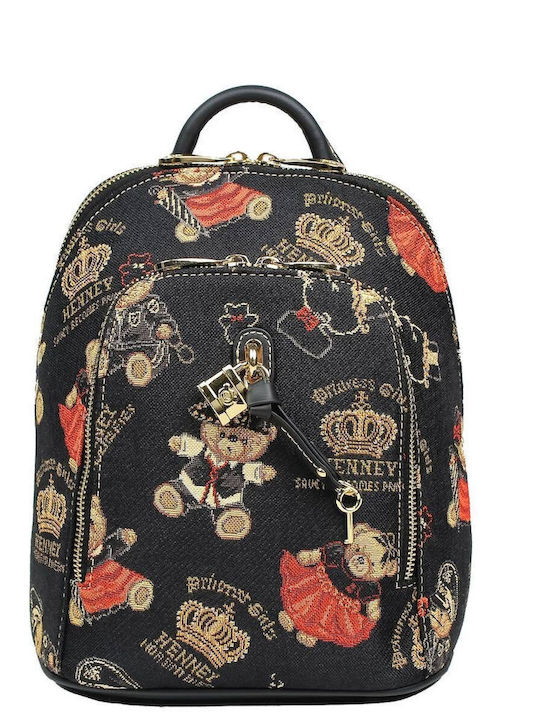 Henney Bear Kinder Rucksack Rucksack Schwarz