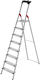 Hailo Leiter Aluminium mit 7+1 Stufen