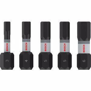 Pro H Impact Bits H3 H4 H5 X2 H6 25 mm 5 Pieces Bosch 2608521u59