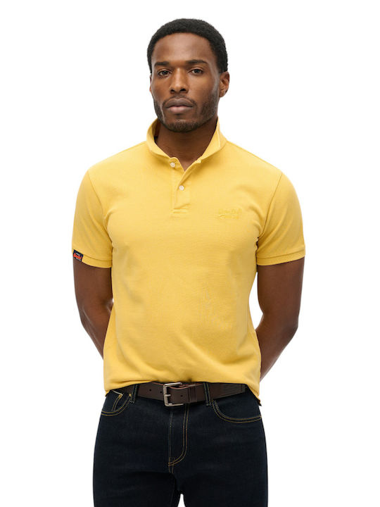 Superdry D2 Ovin Vint Polo Blouse Yellow