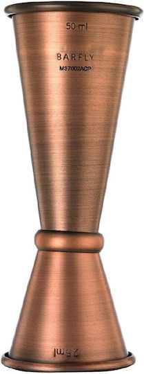 Μεζούρα Ποτών Jigger Διπλή 25/50ml Ανοξείδωτη Copper Barfly 30.41572 00017982