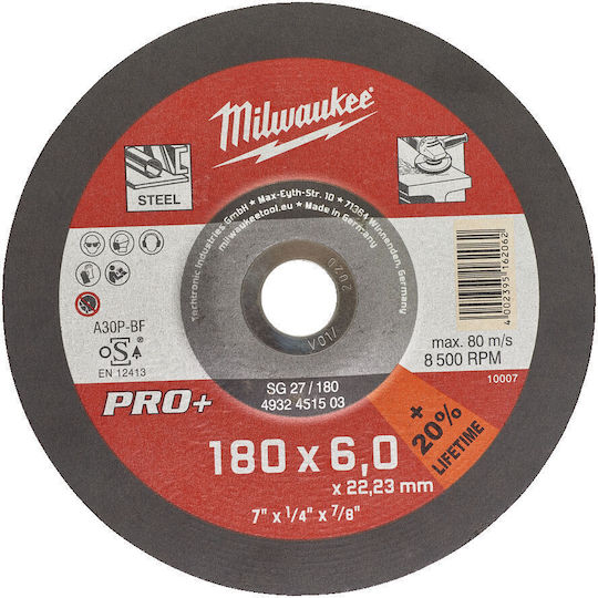Disc de șlefuit Milwaukee 4932451503 Pro+ 180x6mm Mw