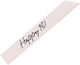 Band "Happy 18!" Creme Schwarze Buchstaben