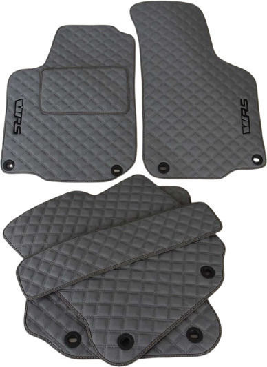 3Lines Set of Front and Rear Mats 5pcs for Skoda Octavia Black