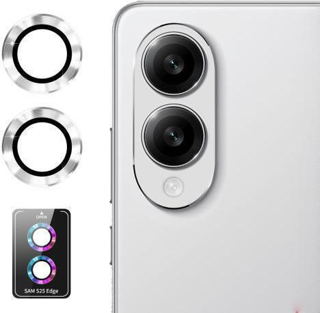 Enkay Hat-prince Camera Protection Tempered Glass Silver for the Samsung Galaxy S25 Edge