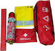 Car Safety KTEO Set with Pharmacy Fire Extinguisher Warning Triangle and Reflective Vest