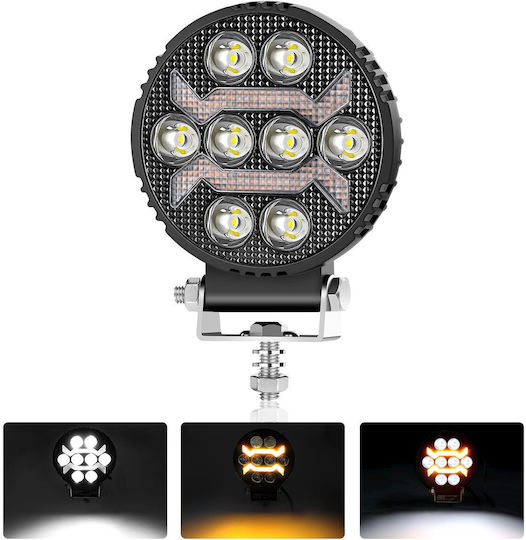 Slim Кръглаς Фарове за кола LED Mitsubishi Вземане 10 - 30V 11см с Бял осветление 1бр