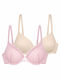 Rose/ivoire Σουτιέν με Ελαφριά Ενίσχυση & Μπανέλες 2Pack