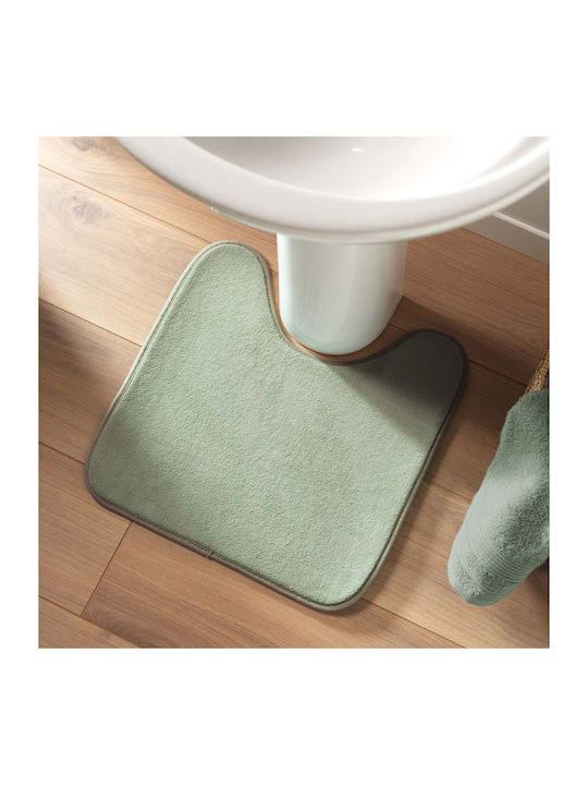 Non-Slip Bath Mats Set Toilet L-c Vitamine 1802219 Sage