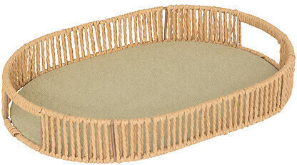 Atmosphera Tavă Decorativă Rattan Oval 31x21x5.7cm 1buc