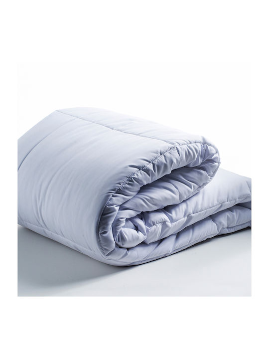 White Fabric Пухено Единично с Пълнеж Microfiber 160x220бр Micro Бял