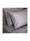 White Fabric Parker Kissenbezug-Set mit Umschlagumschlag Grey 50x70cm.