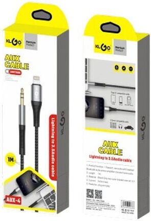 Καλωδιο Φορτισης Μεταφορας Δεδομενων 3.5 Audio Lightning 1m Aux-4