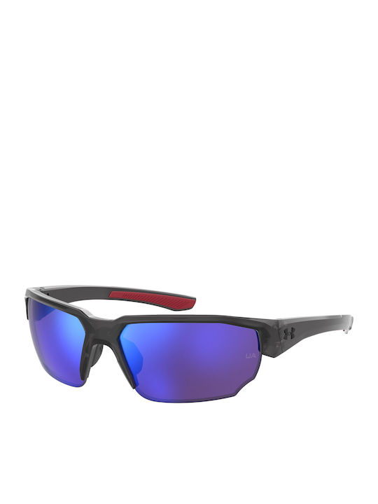 Under Armour Unisex Γυαλιά Ηλίου με Μαύρο Κοκκάλινο Σκελετό και Μωβ Καθρέφτη Φακό UA-0012-S-268