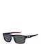 Tommy Hilfiger Men's Sunglasses with Navy Blue Plastic Frame and Gray Lens TH1952/S FLL