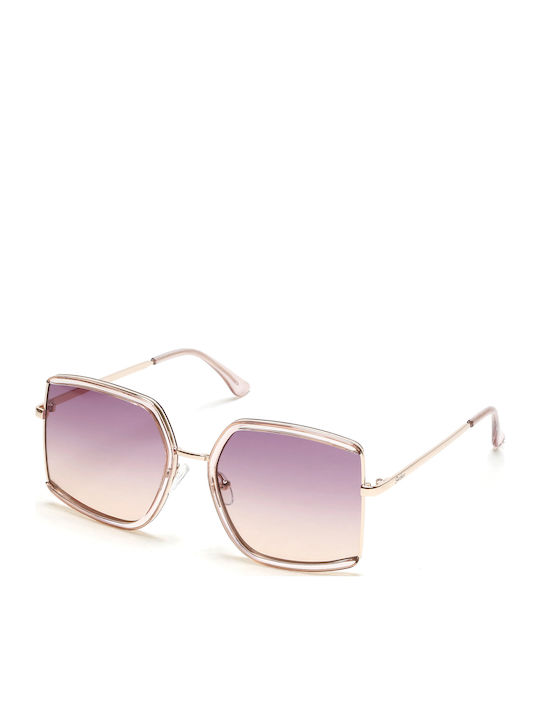 Skechers Women's Sunglasses with Rose Gold Metal Frame and Purple Gradient Lens SE6224 5857B
